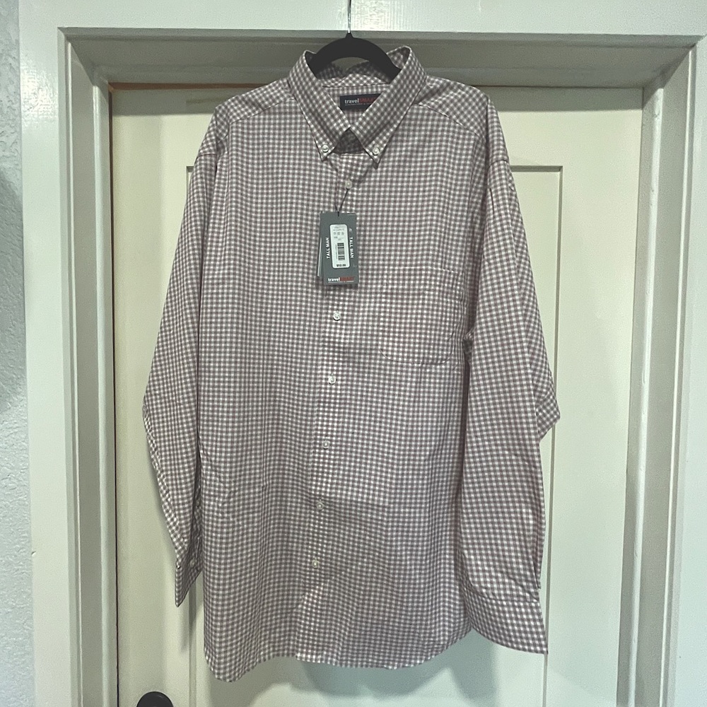 Men’s Roundtree + York long sleeve button down shirt